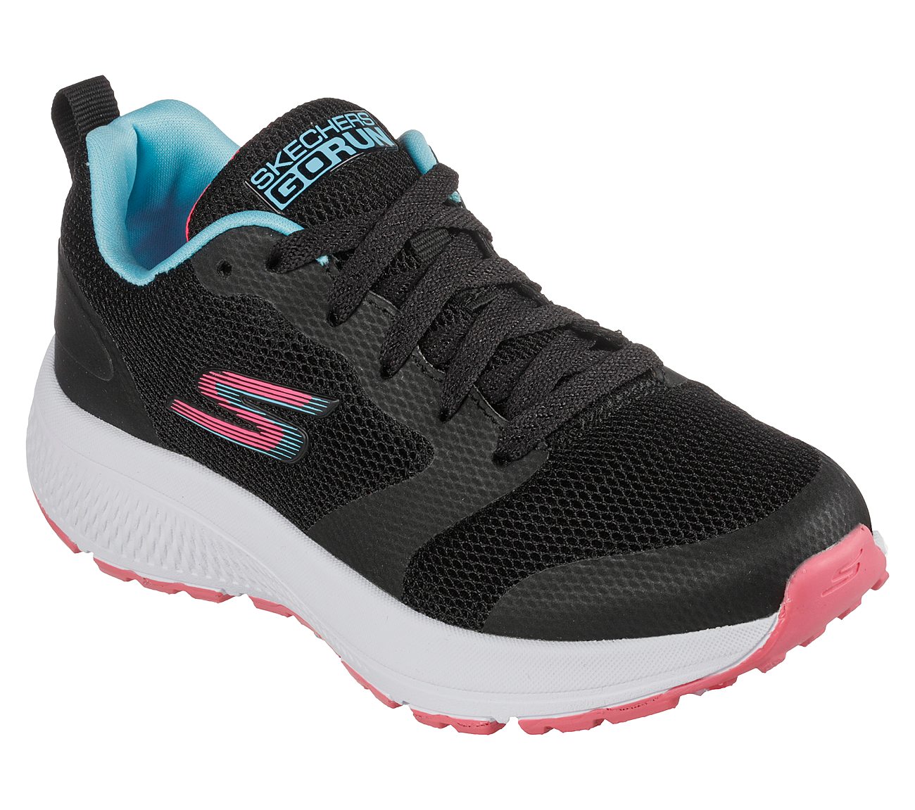 GO RUN CONSISTENT-BRIGHT LOGI, BBBBLACK Footwear Right View