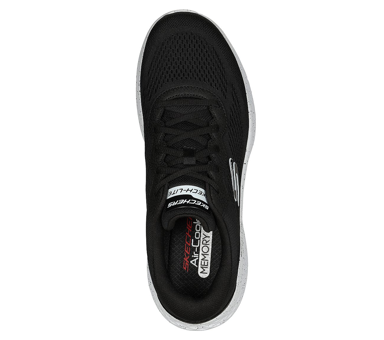 SKECH-LITE PRO - BROADSIDE, BLACK/WHITE Footwear Top View