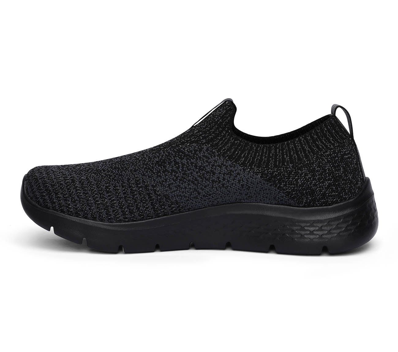 GO WALK FLEX, BLACK/CHARCOAL Footwear Left View