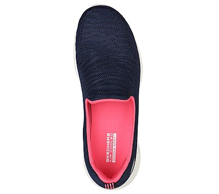 Skechers Navy/Hot Pink Go Walk Joy Truly Inspired Womens Slip On Shoes ...