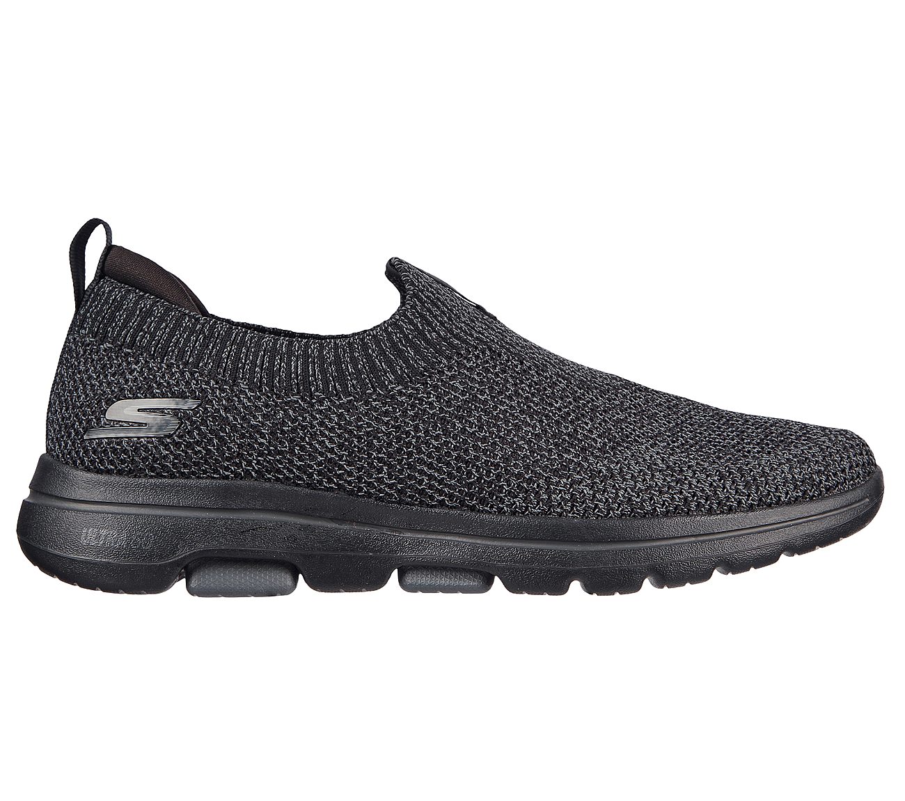 GO WALK 5 - TOWNWAY, BLACK/CHARCOAL Footwear Lateral View