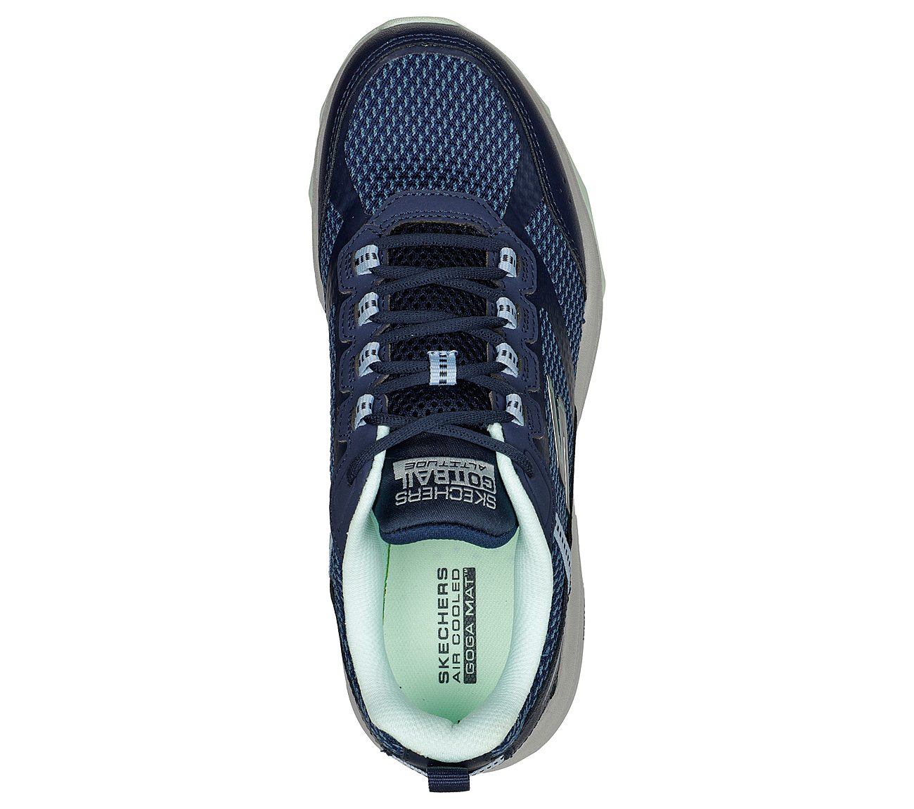 GO RUN TRAIL ALTITUDE, NAVY/TURQUOISE Footwear Top View