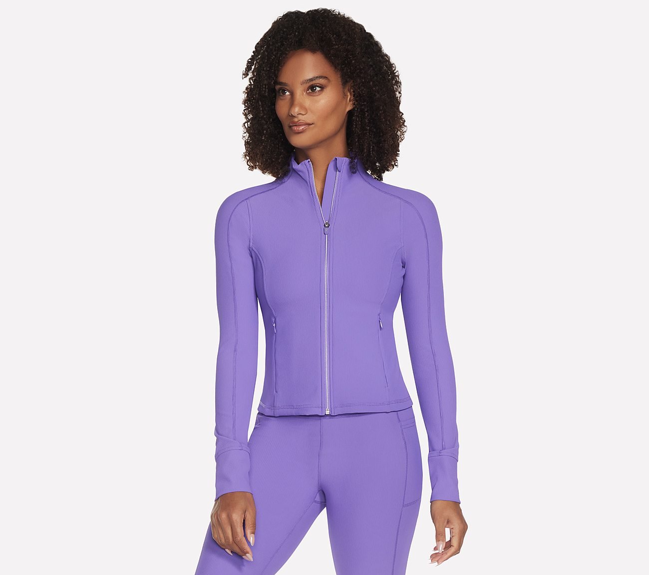 GOFLEX RIB JACKET, NEON PINK/PURPLE Apparels Left View