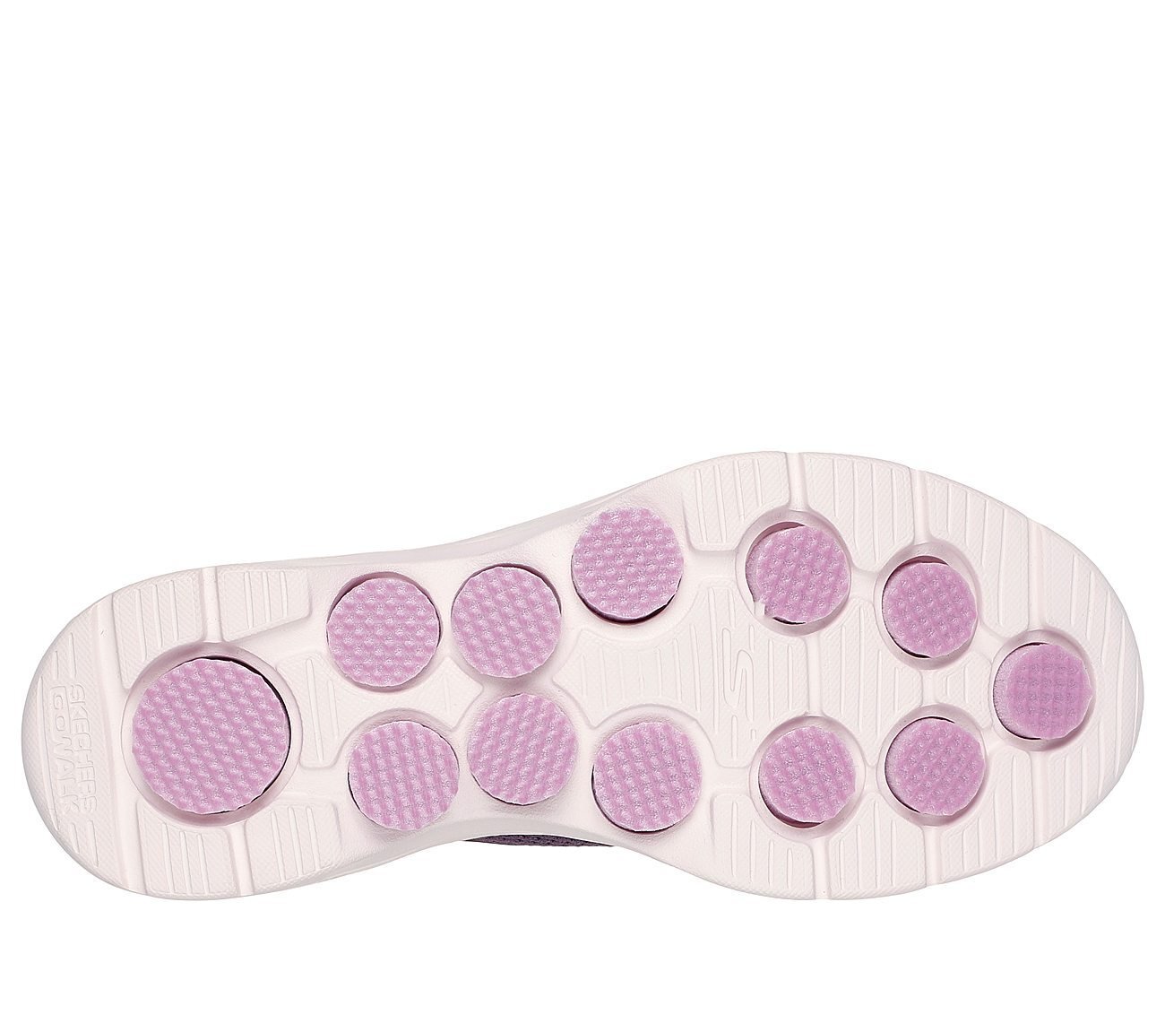 GO WALK 7 - ABIE, PLUM Footwear Bottom View
