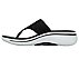 GO WALK ARCH FIT SANDAL - WEE, BLACK/WHITE Footwear Left View