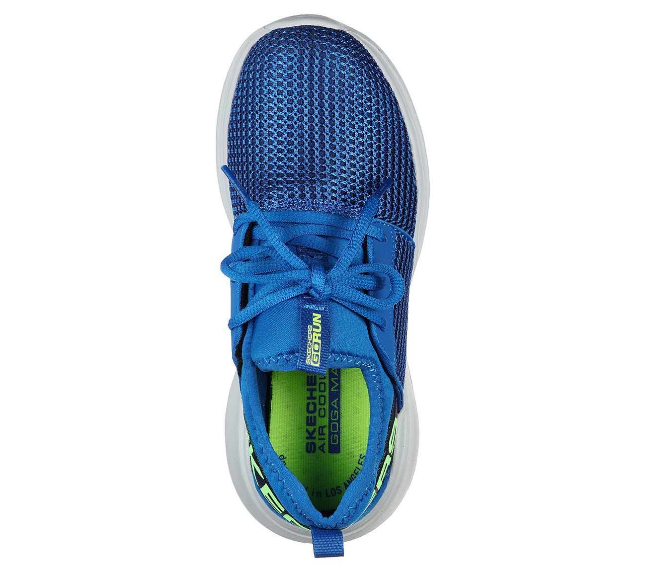 GO RUN FAST - VALOR, BLUE/LIME Footwear Top View
