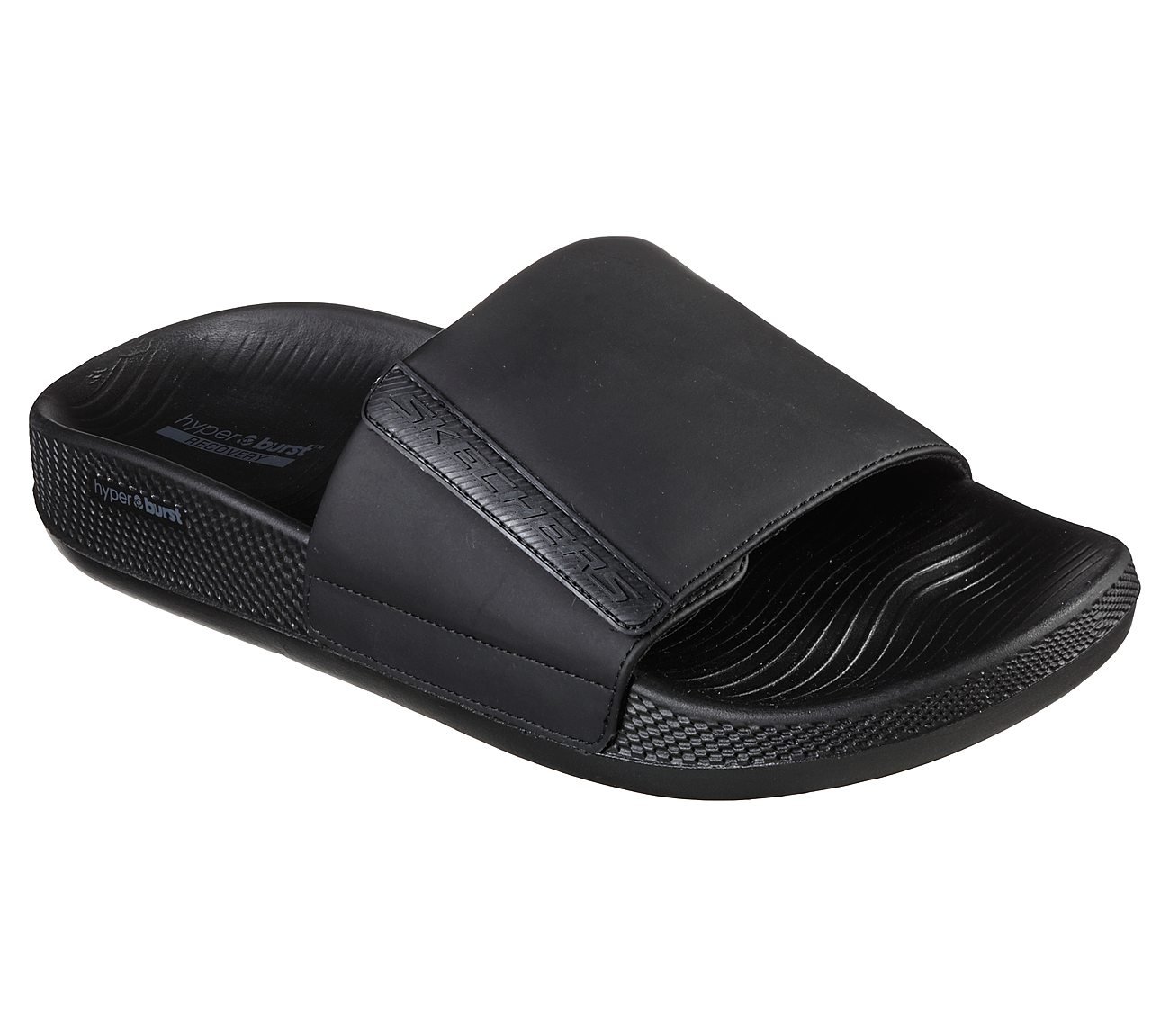 Skechers Black Hyper Slide Mens Slide In Sandal - Style ID: 229040 | India