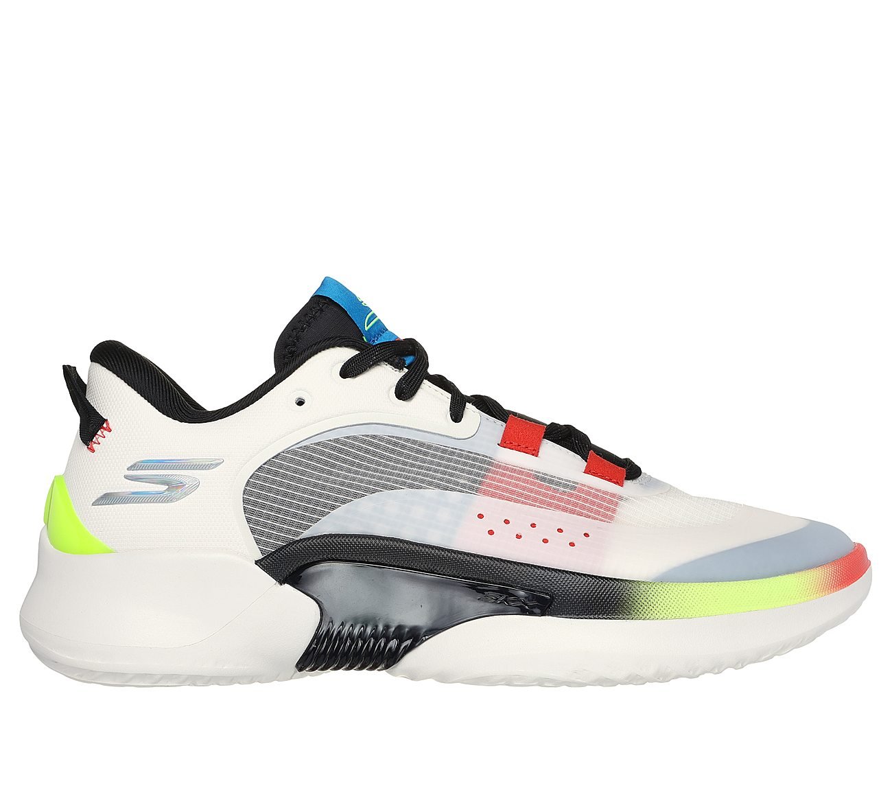 SKX RESAGRIP- Basketball, WHITE/BLACK/RED Footwear Lateral View