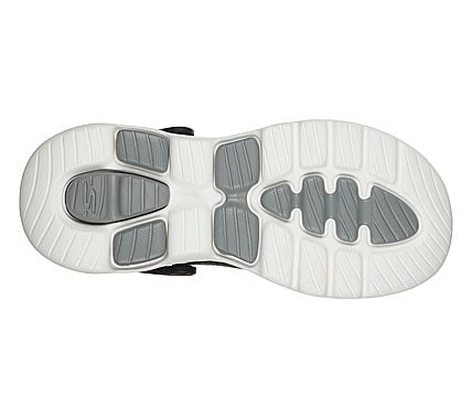 GO WALK 5-ASTONISHED, BLACK/GREY Footwear Bottom View