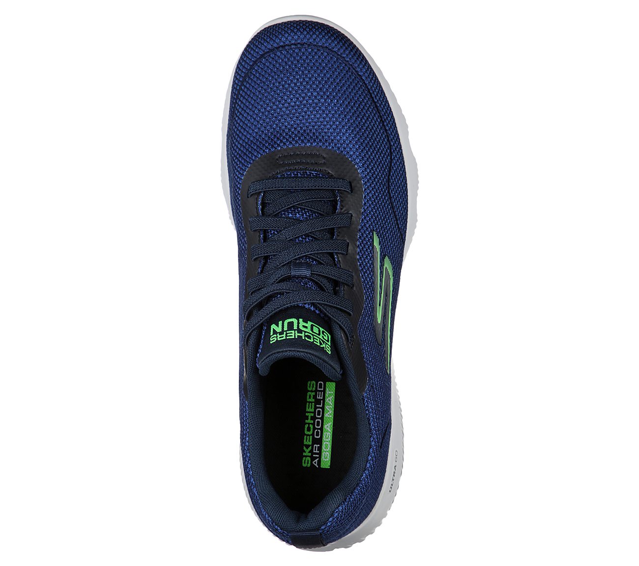 GO RUN FOCUS-FORGED, NAVY/GREEN Footwear Top View