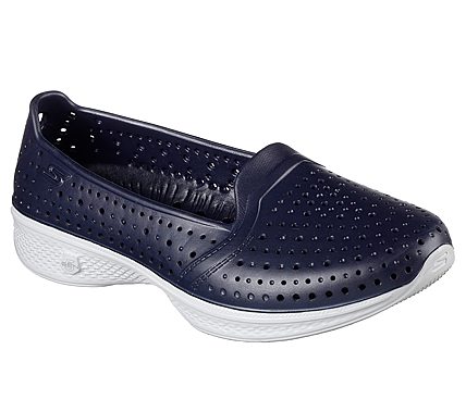H2 GO, NAVY/GREY Footwear Lateral View