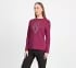 RHINESTONE BURST LS TEE, PINK/RED