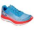 GO RUN RAZOR EXCESS, BLUE/CORAL Footwear Lateral View