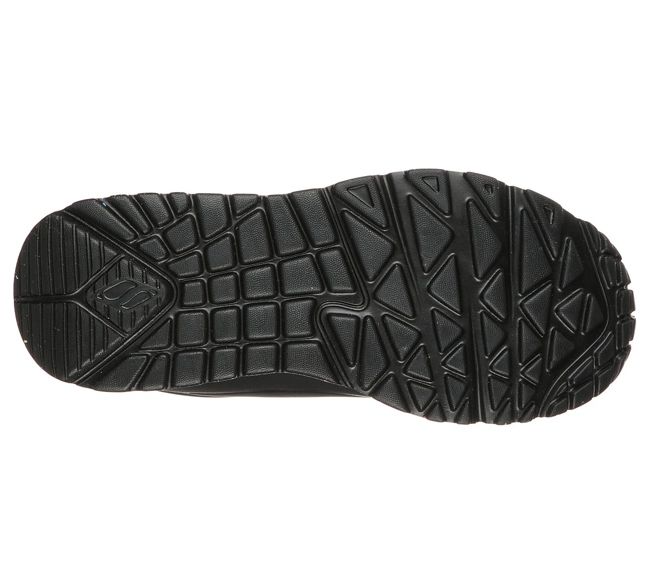 UNO LITE-RAINBOW SPECKLE, BLACK/MULTI Footwear Bottom View
