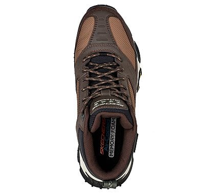 SKECH-AIR ENVOY, BROWN Footwear Top View