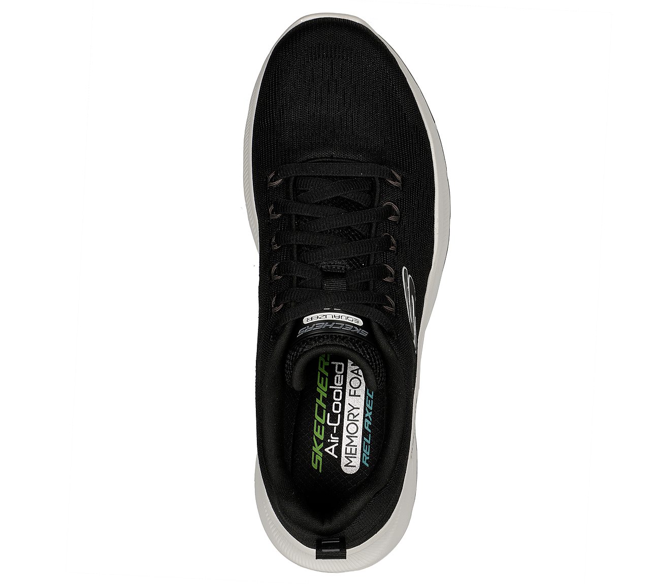 EQUALIZER 5, BLACK/WHITE Footwear Top View