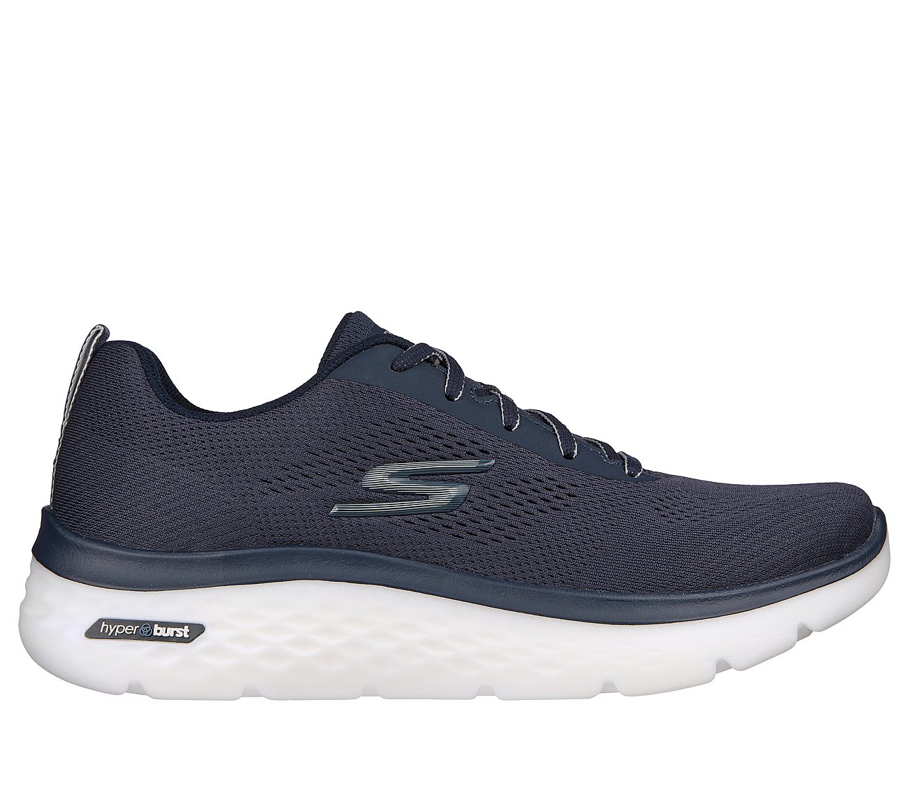 Skechers Navy Go Walk Hyper-Burst- Mens Lace Up Shoes - Style ID ...