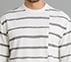 MISMATCH STRIPE PANEL TEE, WHITE