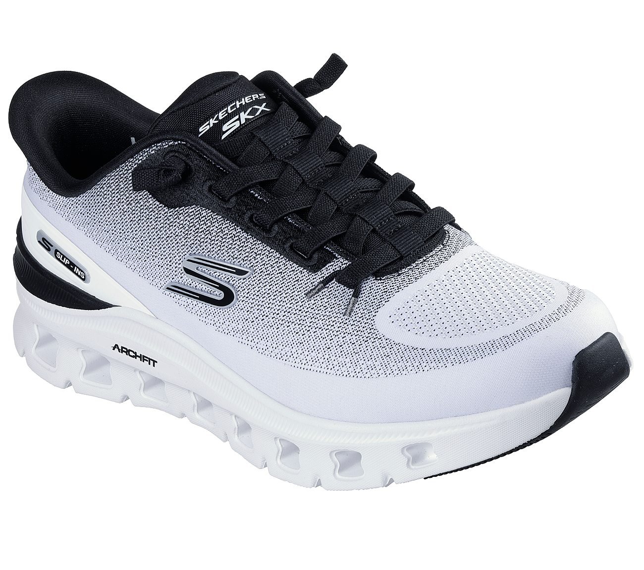 ARCH FIT GLIDE - STEP PRO, WHITE BLACK Footwear Right View