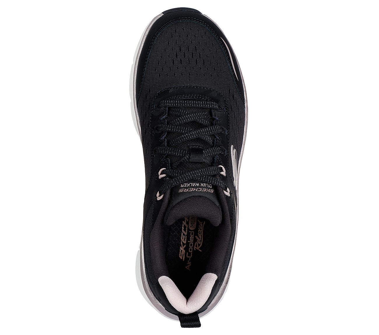 D'LUX WALKER 2.0-GRADIENT GLAM, BLACK/ROSE GOLD Footwear Top View
