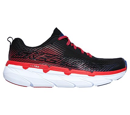 MAX CUSHIONING PREMIER, BLACK/WHITE/RED Footwear Right View