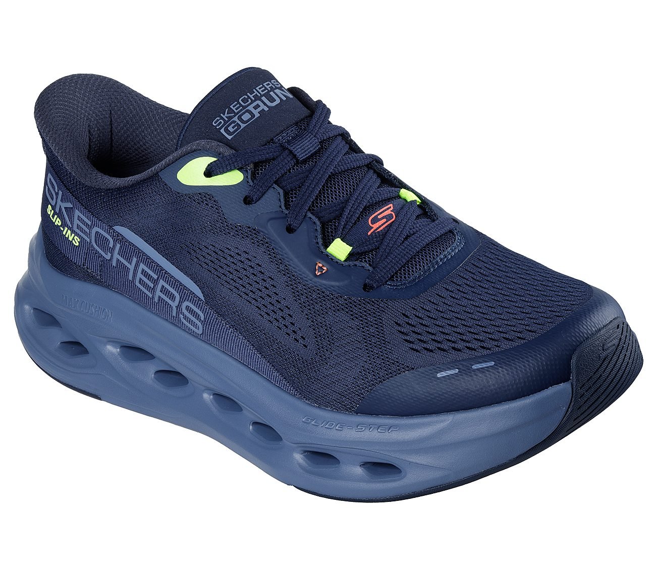 MAX CUSHIONING GLIDE-STEP - A, NAVY/MULTI Footwear Right View