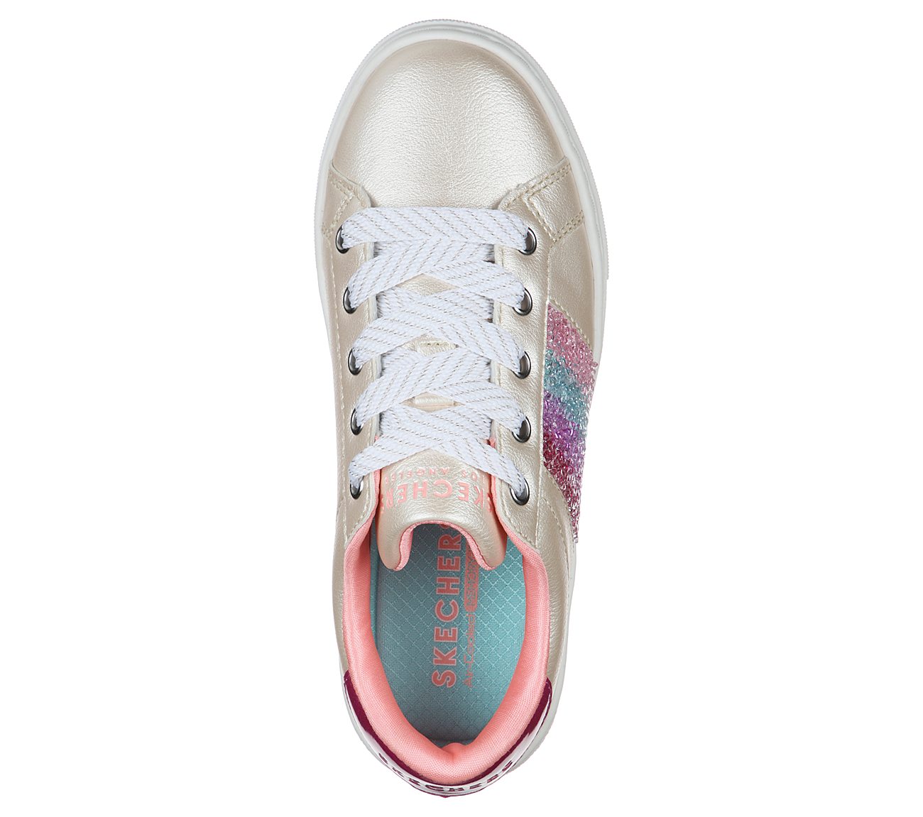 GOLDIE-ROCK GLITZ, GOLD/MULTI Footwear Top View