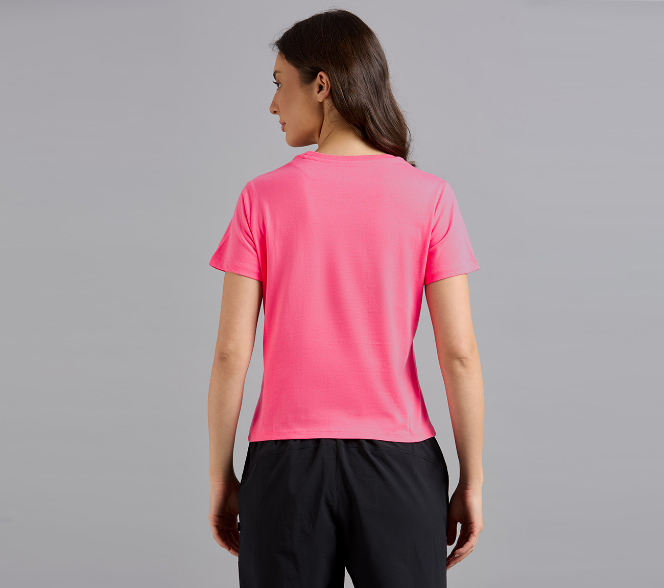 L.A. PLACEMENT PRINT T-SHIRT, H.PINK Apparel Right View