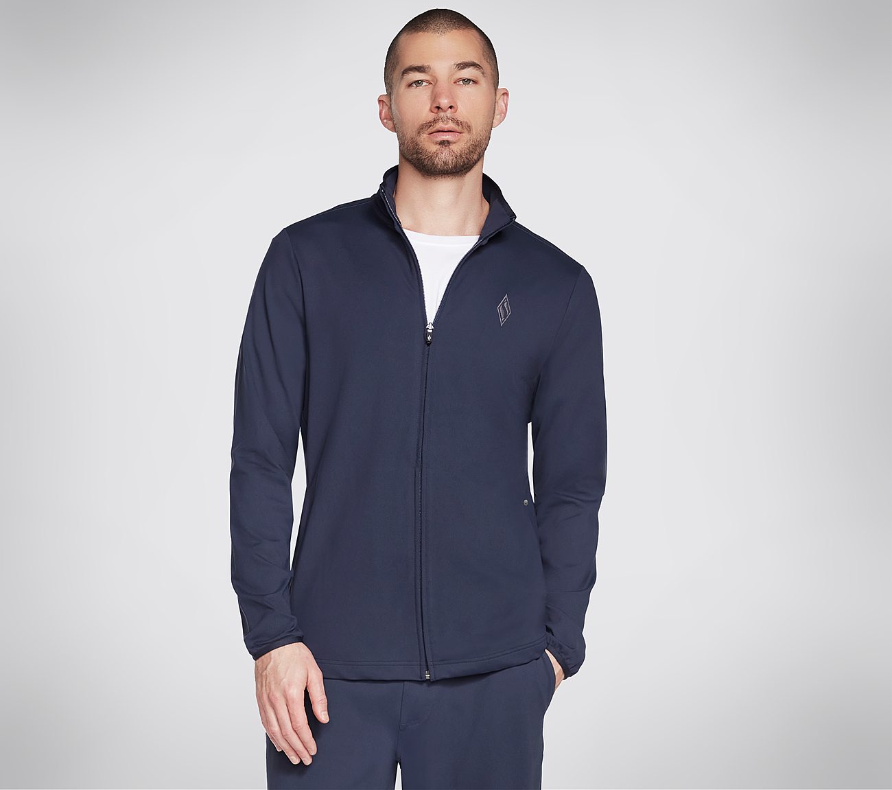 SKECHERS GOFLEX JACKET, NNNAVY Apparel Lateral View