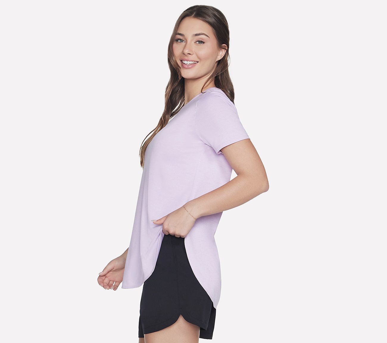 GODRI SWIFT TUNIC T-SHIRT, BLACK/MULTI Apparel Bottom View