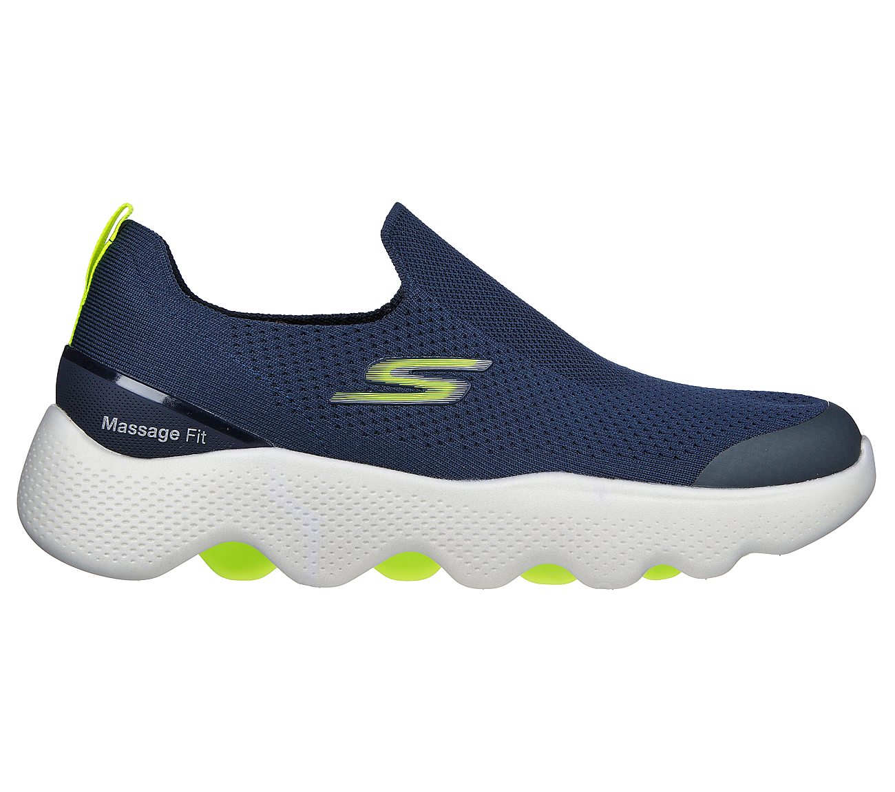 Skechers Navy Go Walk Massage Fit Tidal Mens Slip On Shoes Style Id 