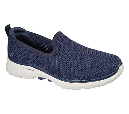 Skechers Navy Go Walk 6 Clear Virtue Womens Slip On Shoes - Style ID ...