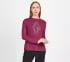RHINESTONE BURST LS TEE, PINK/RED