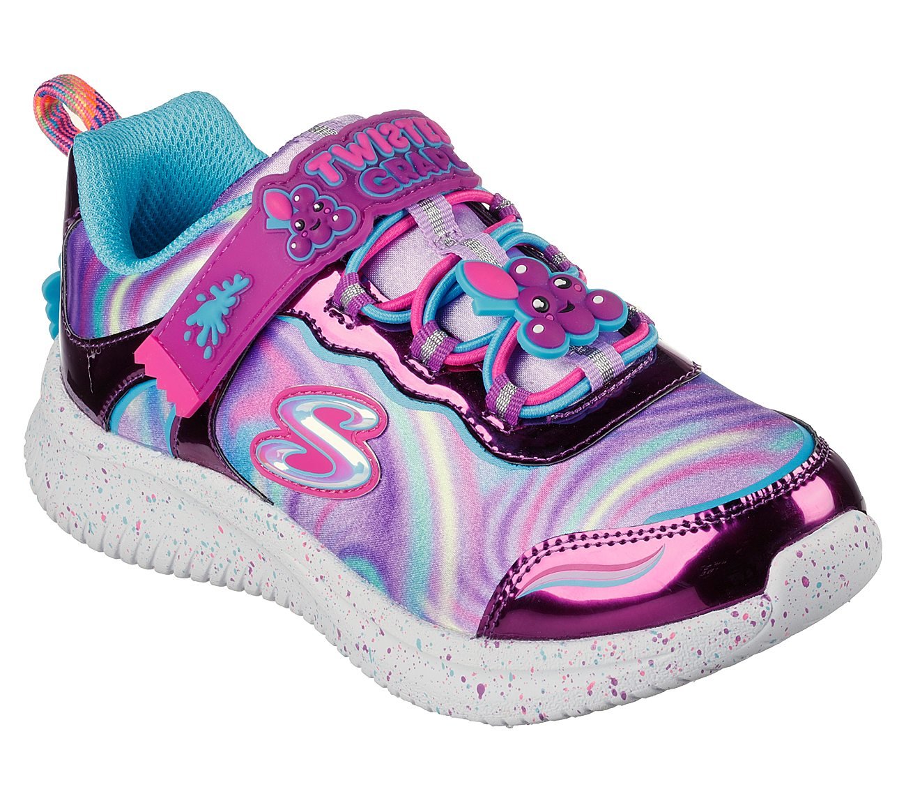 JUMPSTERS - SWEET KICKZ, PURPLE MULTI Footwear Lateral View