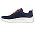 GO WALK FLEX, NAVY/CORAL Footwear Left View