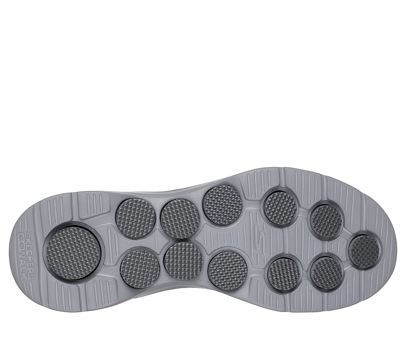 GO WALK 7 - EASY ON 2, RED GRAY Footwear Bottom View