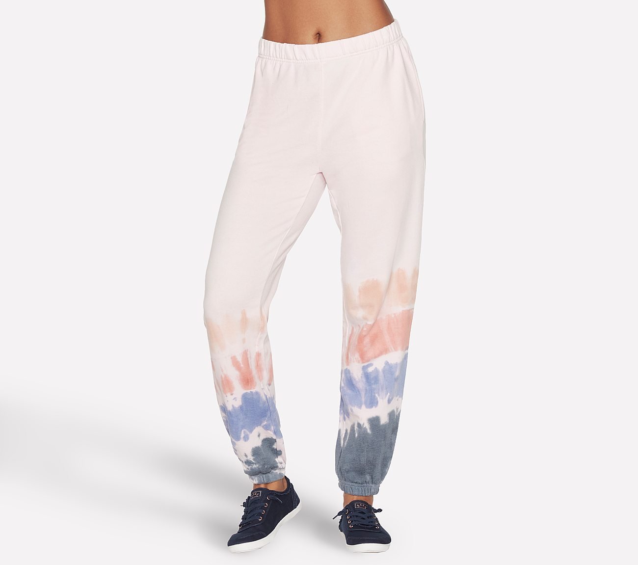 BOBS CRESCENT TIE DYE JOGGER, PINK Apparels Lateral View