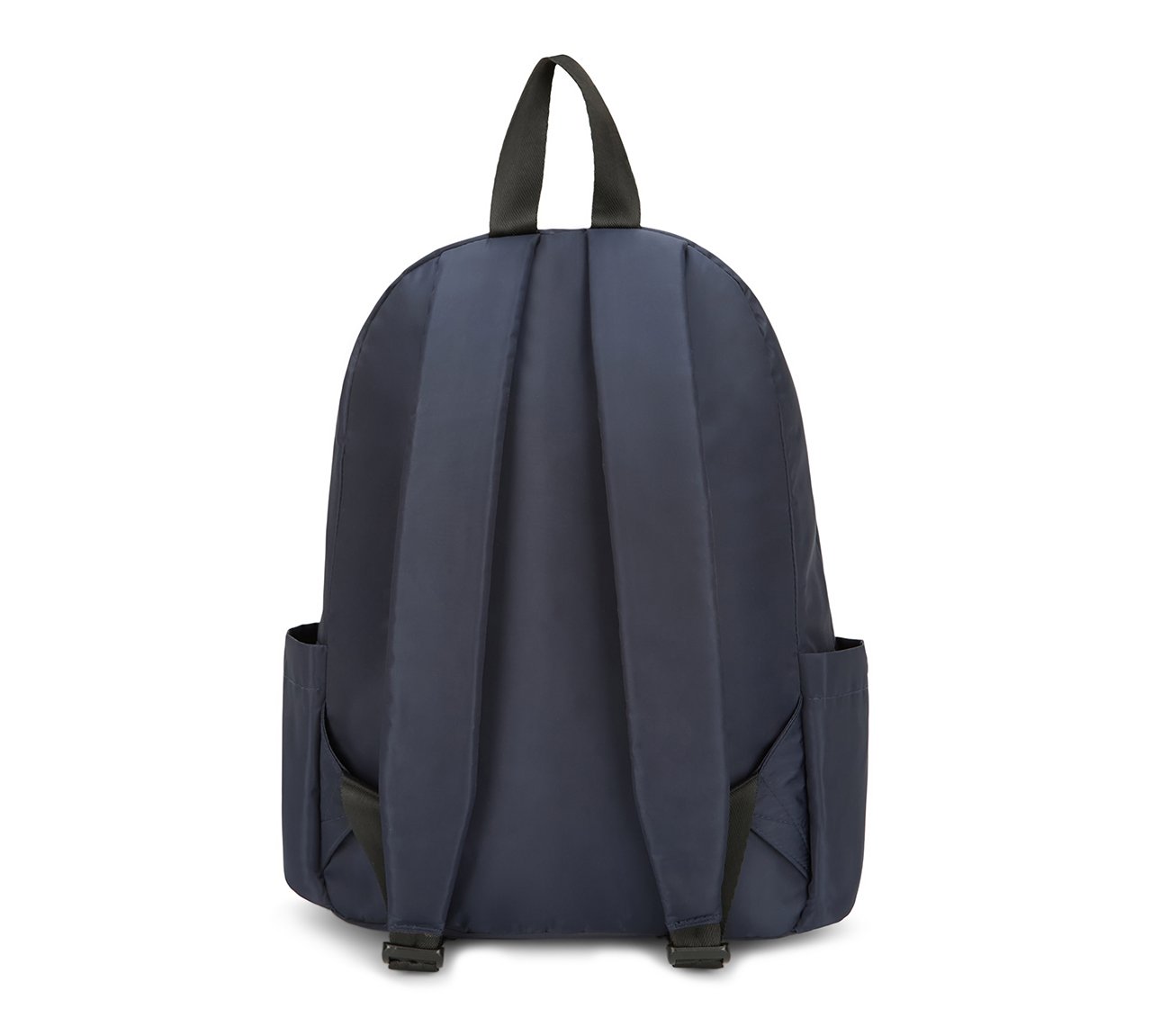 MICRO POLYESTER SINGLE COMPARTMENT & COIN POUCH BACKPACK, DARK NAVY