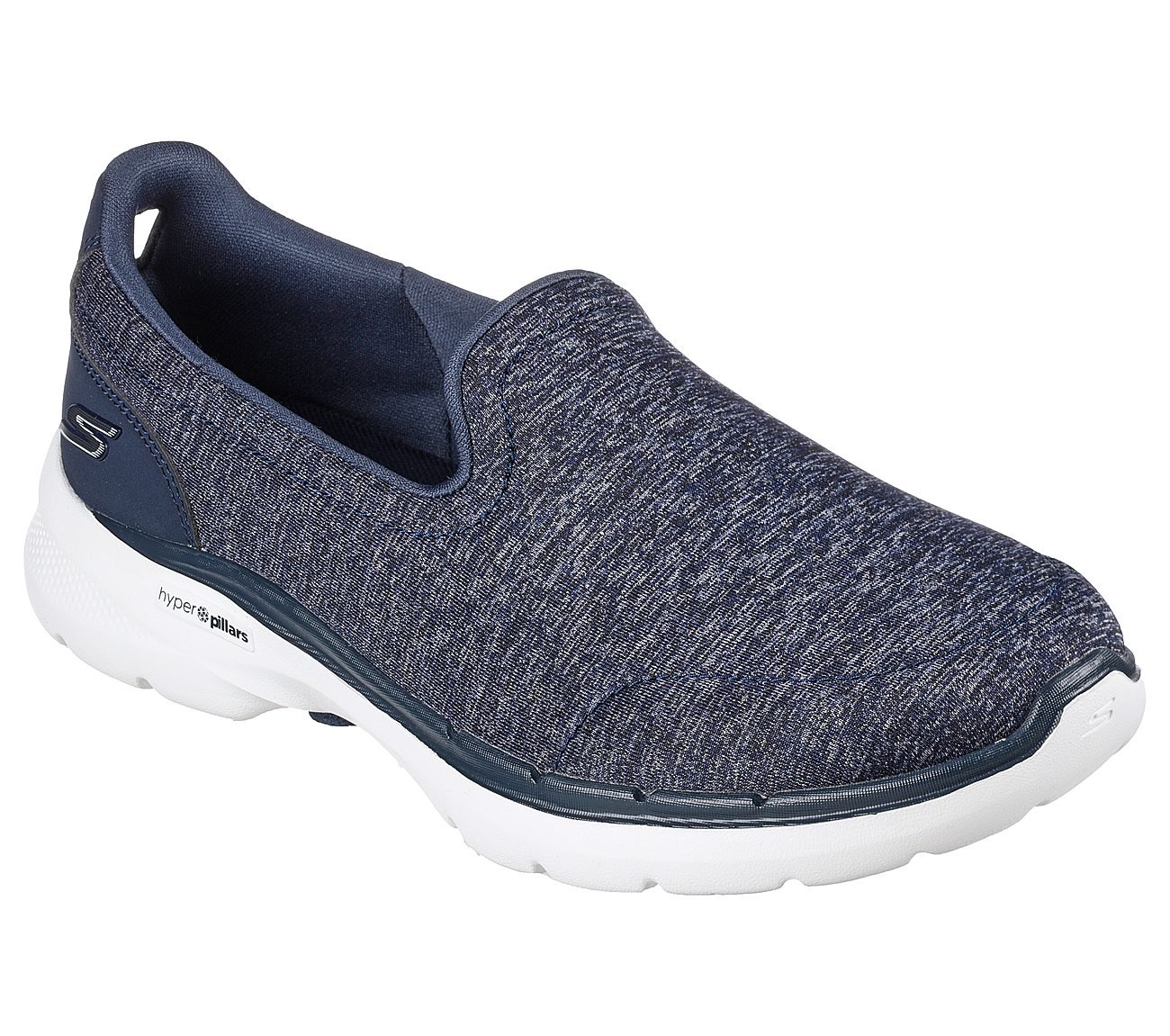 GO WALK 6 - GRAND HORIZON, NAVY/WHITE Footwear Right View