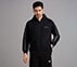 SKECHERS CORDED PANEL HOODIE, BLACK
