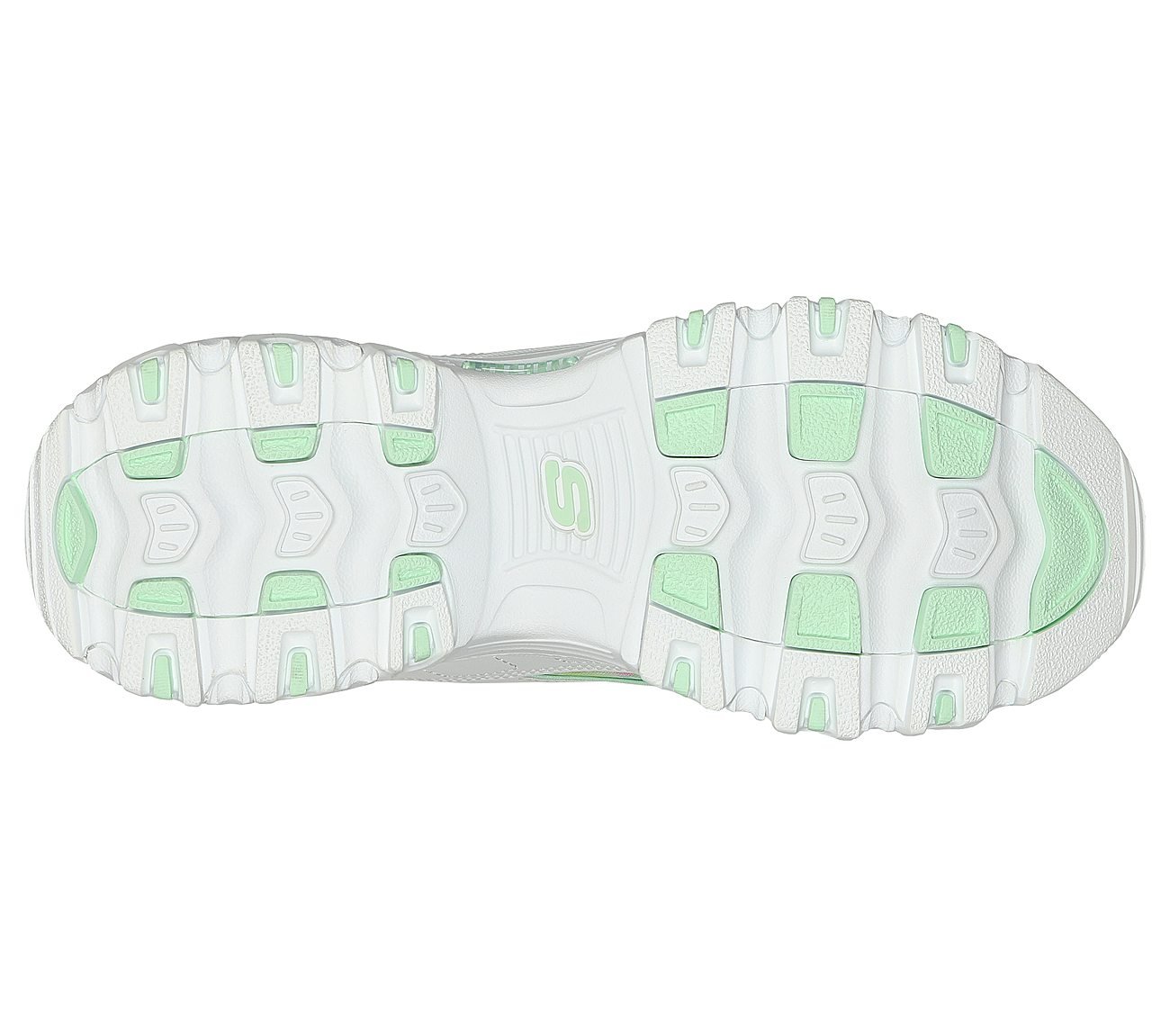 D'LITES, WHITE/MULTI Footwear Bottom View