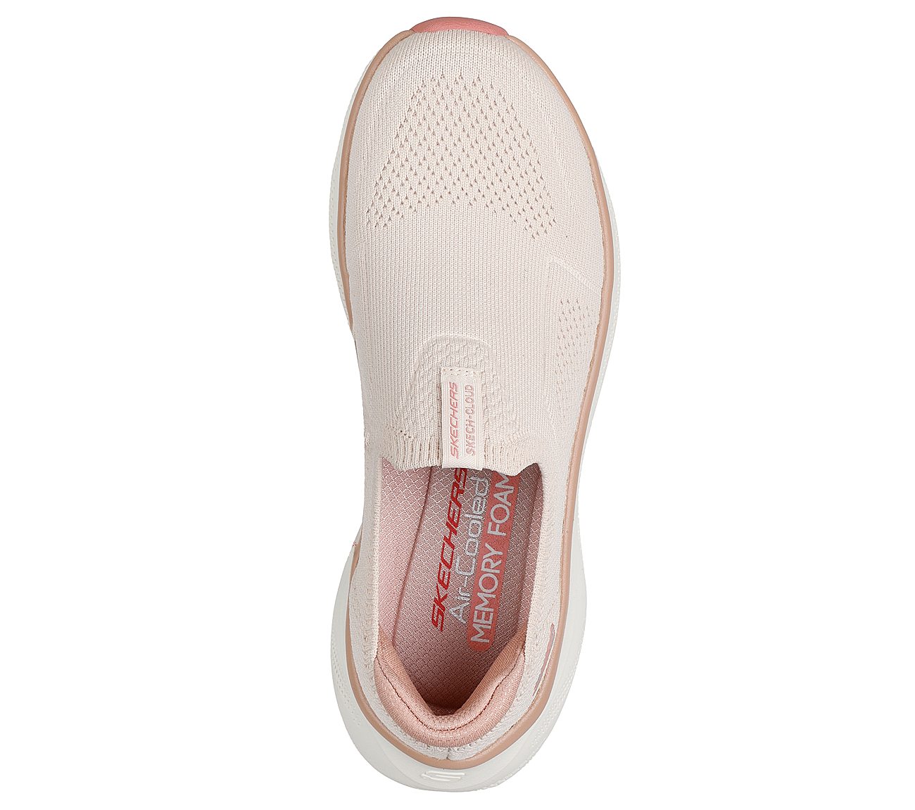 SKECH CLOUD - SOFT SERENITY, NATURAL/TAUPE Footwear Top View