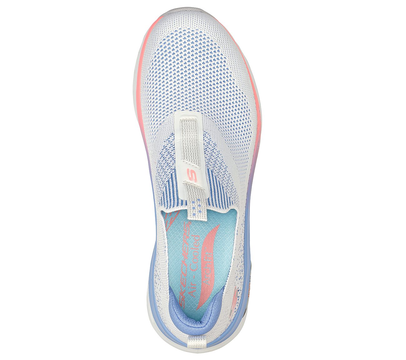 ARCH FIT GLIDE-STEP, WHITE/MULTI Footwear Top View