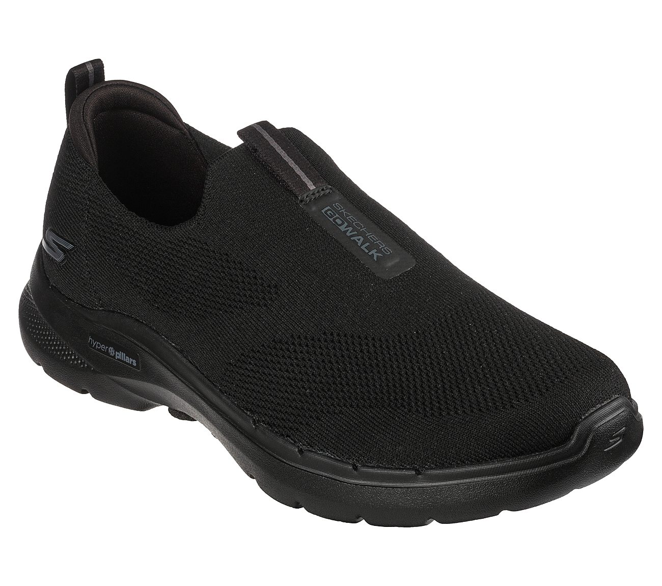 GO WALK 6, BBLACK Footwear Lateral View