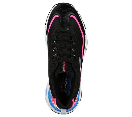 ENERGY RACER-SHE'S ICONIC, BLACK/BLUE/PINK Footwear Top View