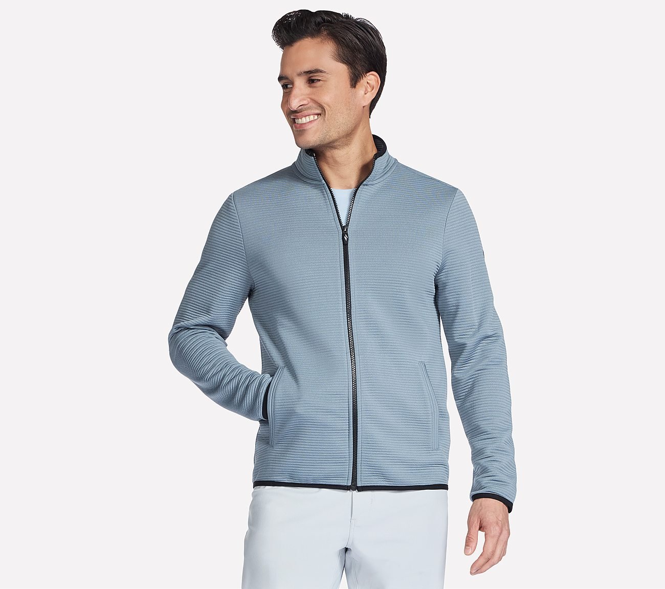 THE HOODLESS HOODIE OTTOMAN, BLUE/PURPLE Apparels Lateral View