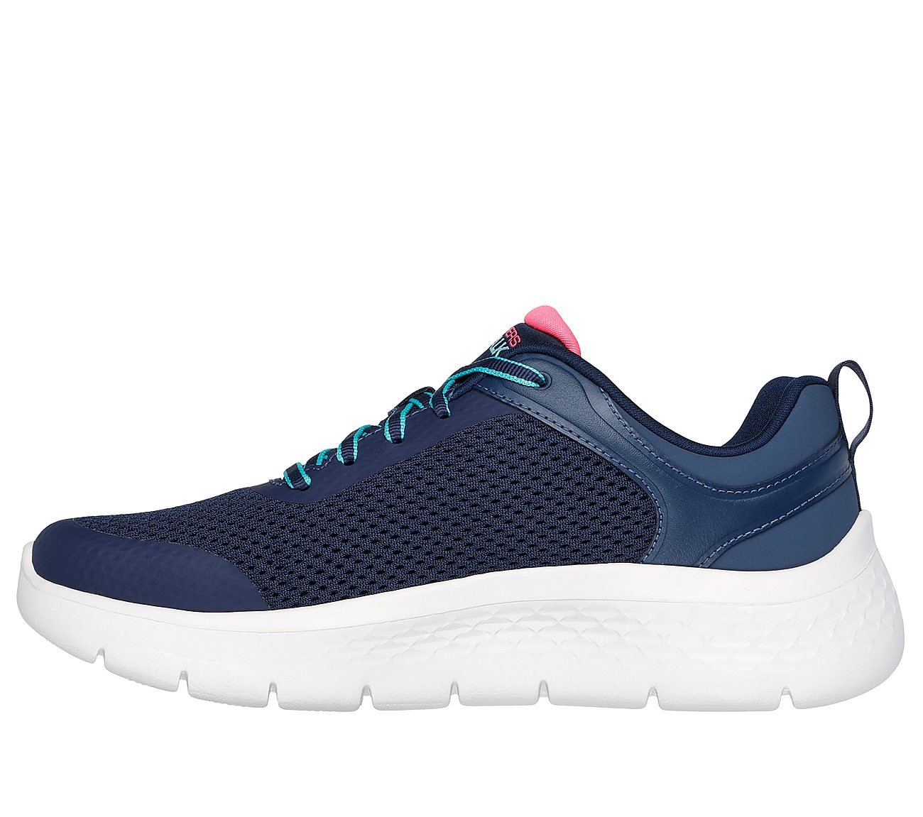 GO WALK FLEX, NAVY/CORAL Footwear Left View