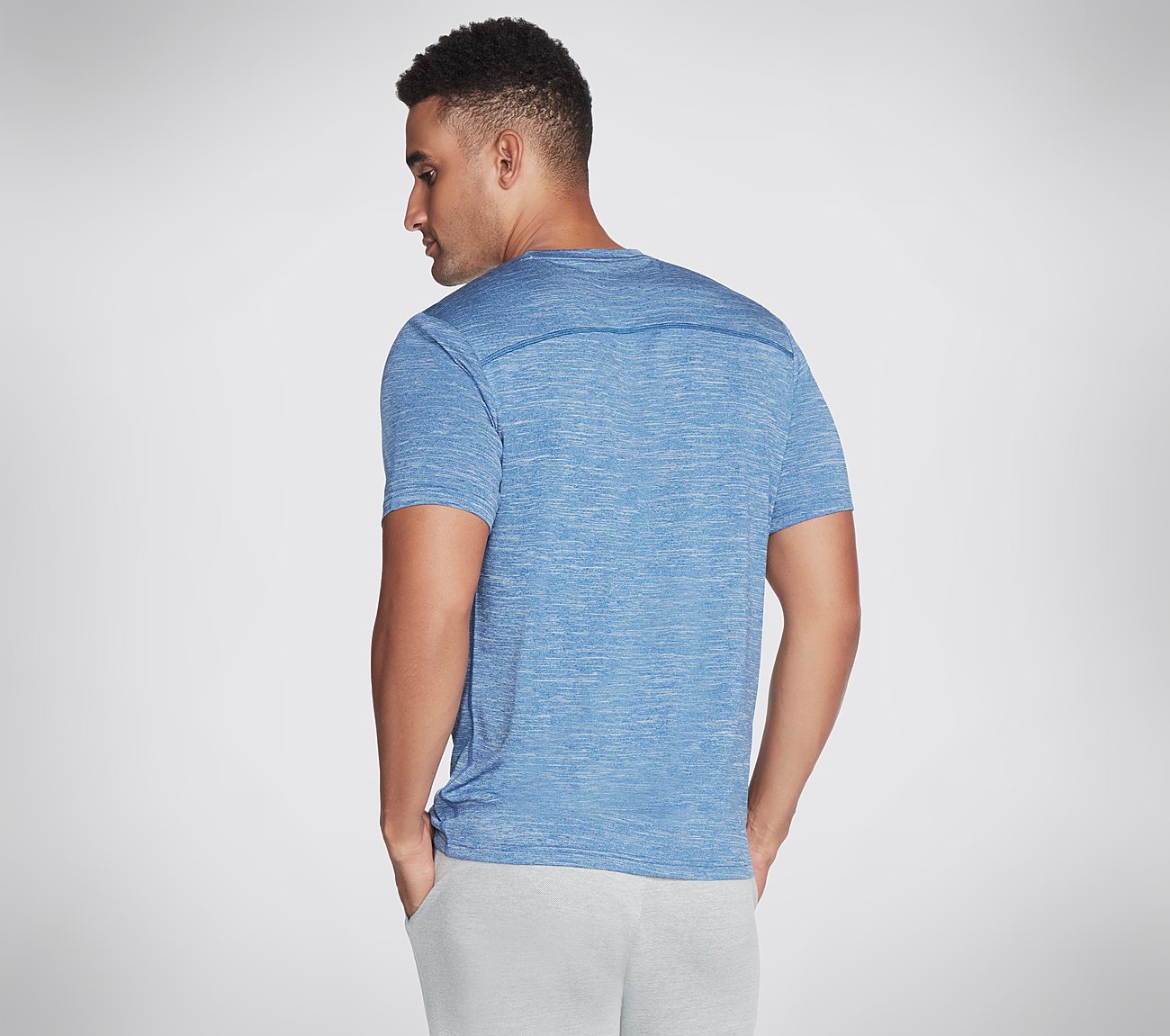 ON THE ROAD T-SHIRT, BLUE/WHITE Apparels Top View
