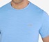 SS JACQUARD PATTERN T-SHIRT, GUNMETAL TURQUOISE