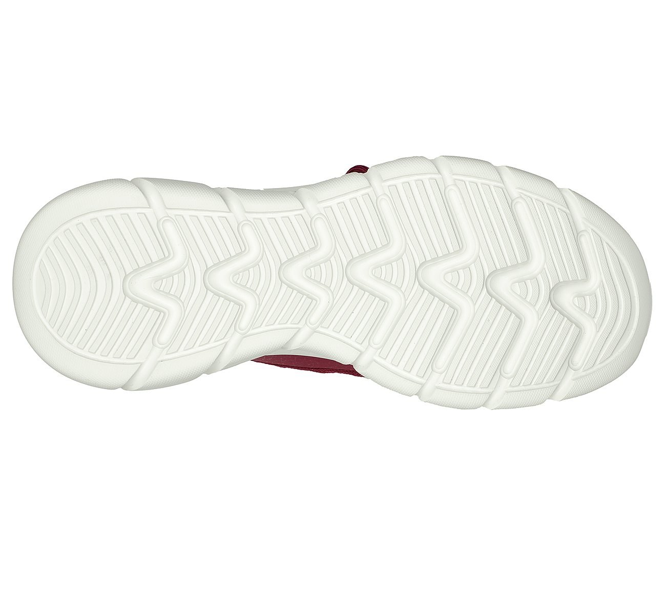 BOBS B FLEX HI-LEVELED GROUND, RASPBERRY Footwear Bottom View